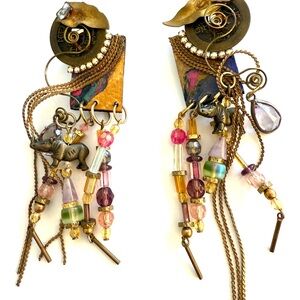 Bohemian Multicolor Beaded Earrings